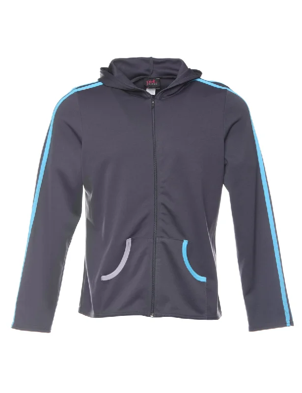 Clearance Sale Grey Hooded Sweatshirt - M