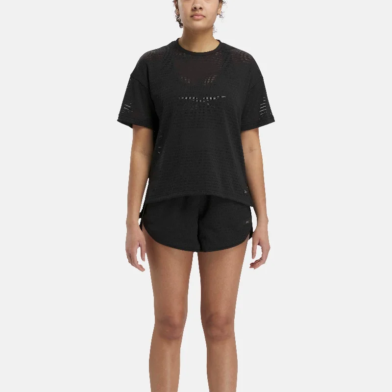 Hurry In Perforated Tee Black