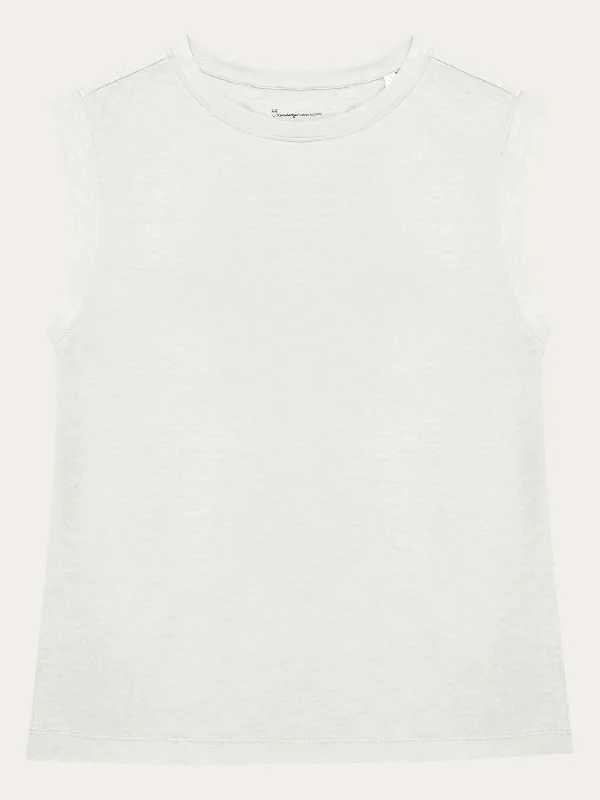 Midnight Madness Loose fit jersey tank top - GOTS/Vegan - Light feather gray