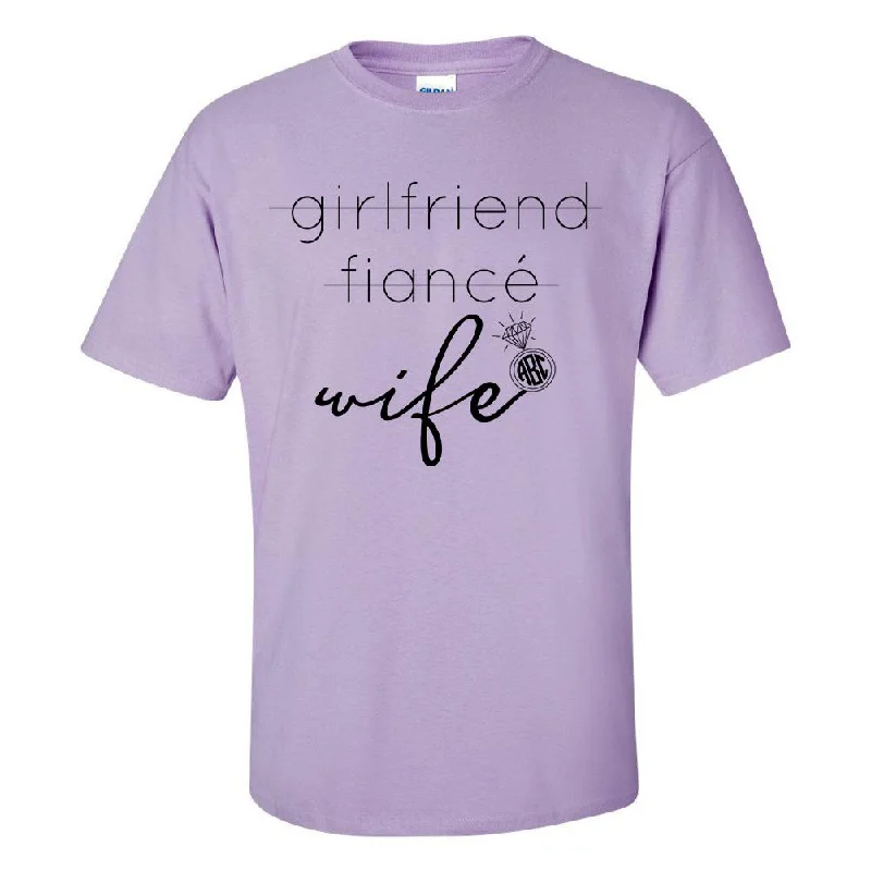 Weekend Specials You Can't Miss Monogrammed 'Wife' Basic T-Shirt
