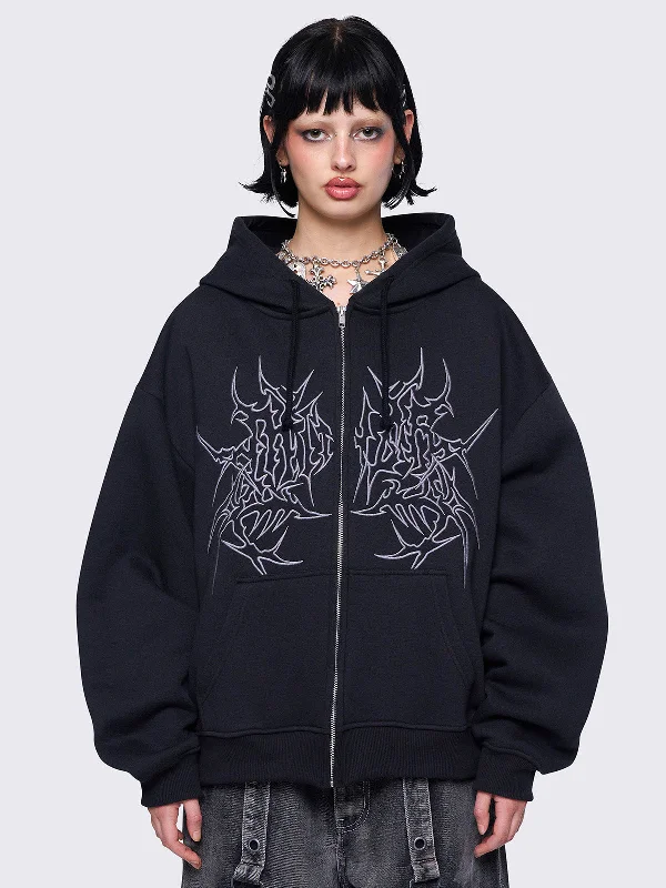 Instant Savings Minga Ink Zip Up Hoodie