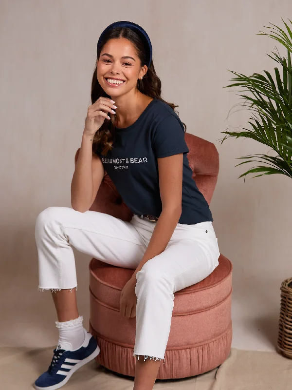 Markdown Sale Bolberry Women's T-Shirt - Navy