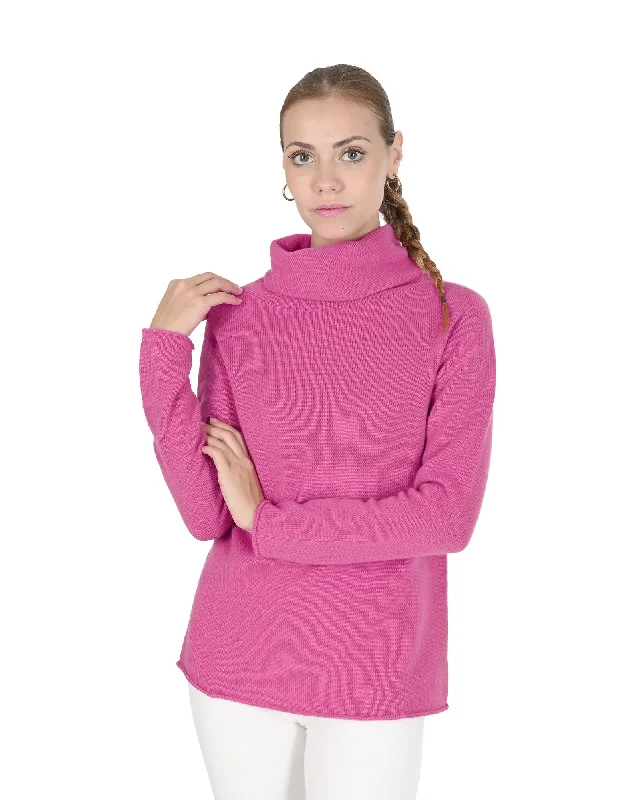 Deal Alert Premium Cashmere Womens Turtleneck Sweater - M