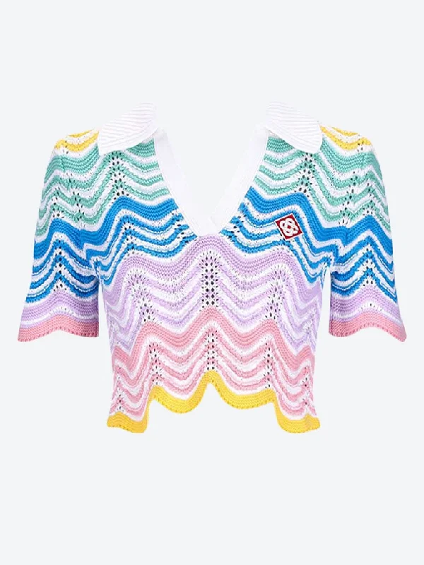 Weekend Specials to Enjoy Knit wave crochet top