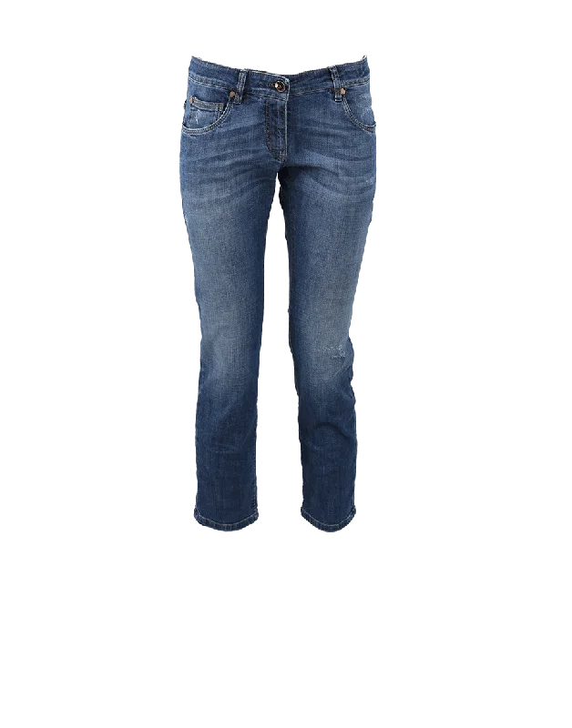 Midnight Madness Distressed Boyfriend Jeans