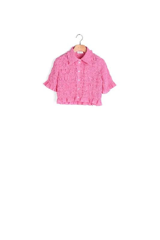 Daily Special Chemise courte smockée