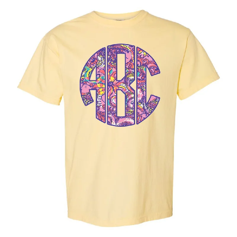 New Deals Monogrammed Lilly Big Print T-Shirt