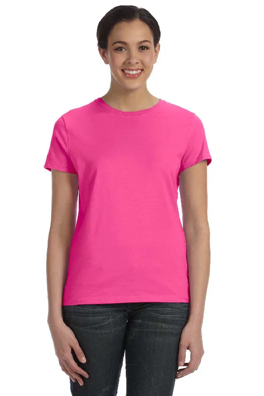 Midnight Madness Hanes Womens Nano-T Short Sleeve Crewneck T-Shirt - Wow Pink - Closeout Midnight Madness Hanes Womens Nano-T Short Sleeve Crewneck T-Shirt - Wow Pink - Closeout