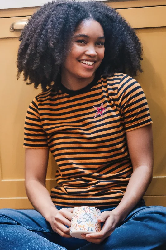 Instant Savings Maggie T-shirt - Black/Tan, Star Explosion