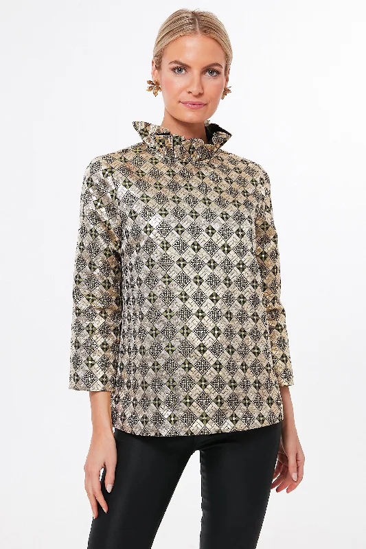 Price Reduction Champagne Toast Faye Blouse
