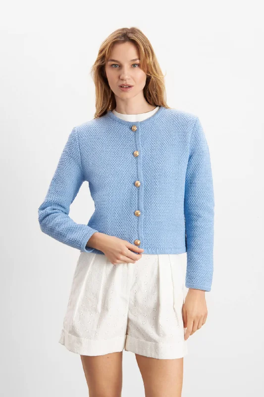 Special Discount Sienna Cardigan - Knitted Blue