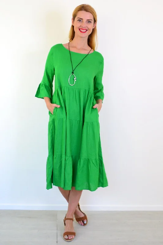 Massive Deal Jade Green Shift Tunic Dress
