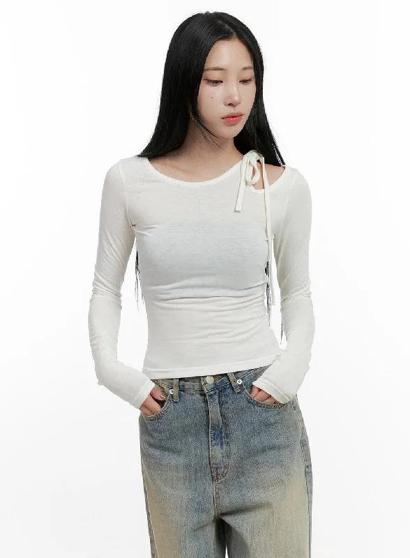 Weekend Savings Spectacular Unbalanced Strap Crop Top CN411