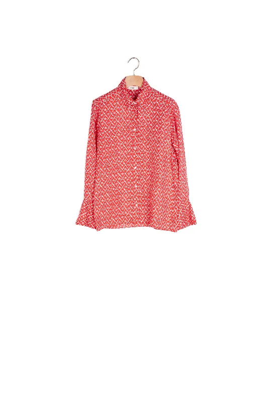 Sale Alert Chemise fluide en soie imprimée