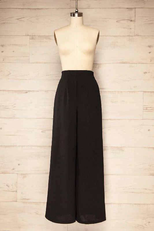 Unwind with Weekend Discounts Minasia Black | High-Waisted Wide Leg Pants