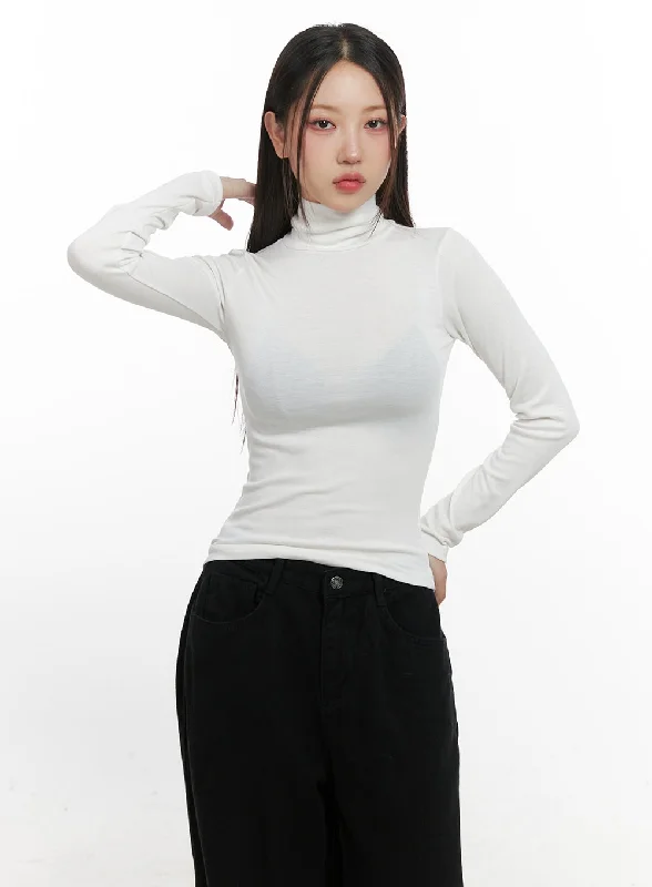Weekend Discounts to Celebrate SlimFit Turtle Neck Top CN415