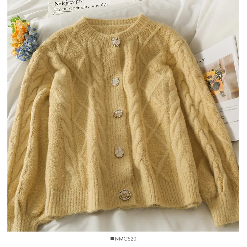 YEAR-End Clearance Sweater women's autumn clothes are loose and thin with hemp pattern  1771