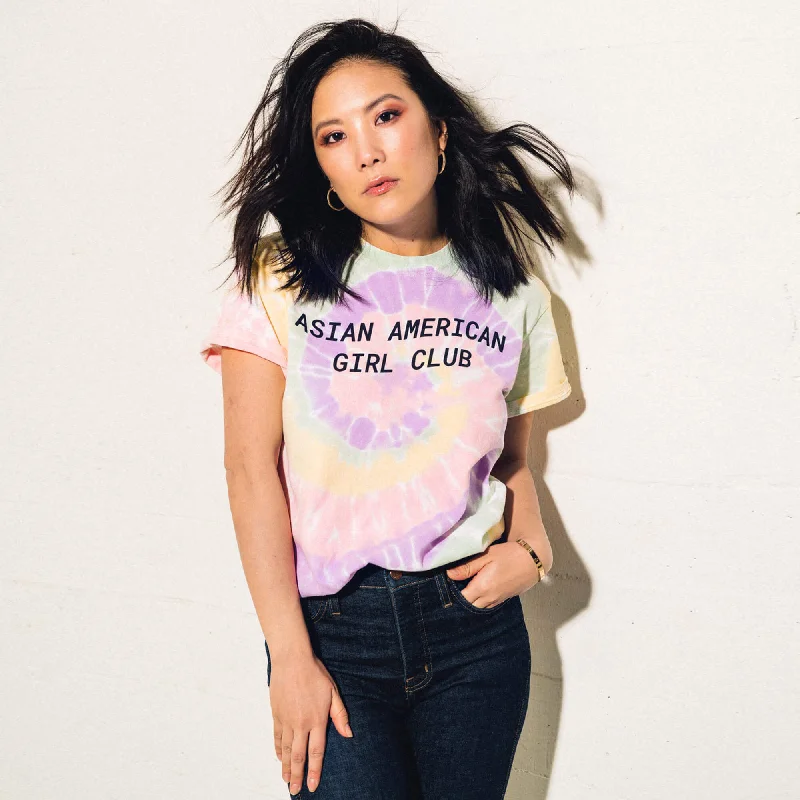 Unbeatable Deal Asian American Girl Club Logo Tie-Dye Tee (Unisex)