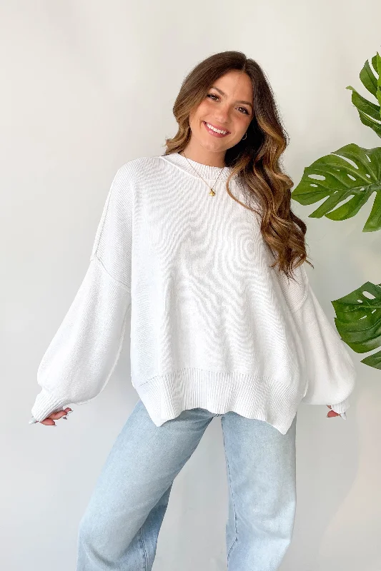 Final Clearance Martha Sweater in White