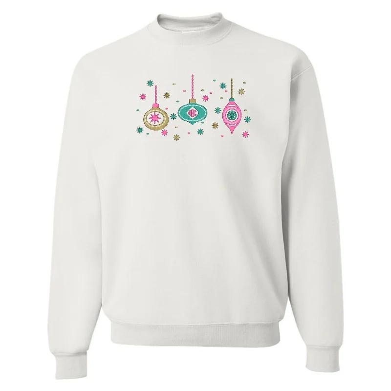 Limited Availability Monogrammed Ornaments Crewneck Sweatshirt