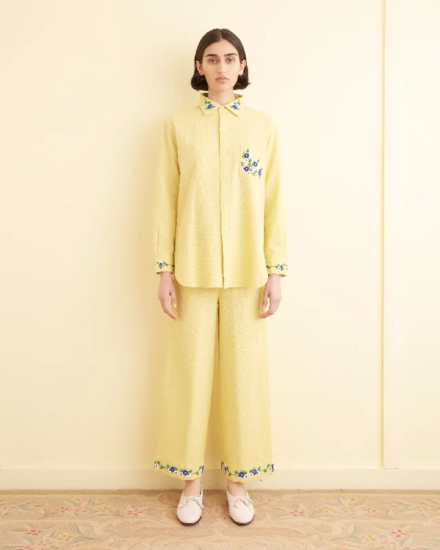 Price Reduction Beaded Chicory Long Sleeve Shirt