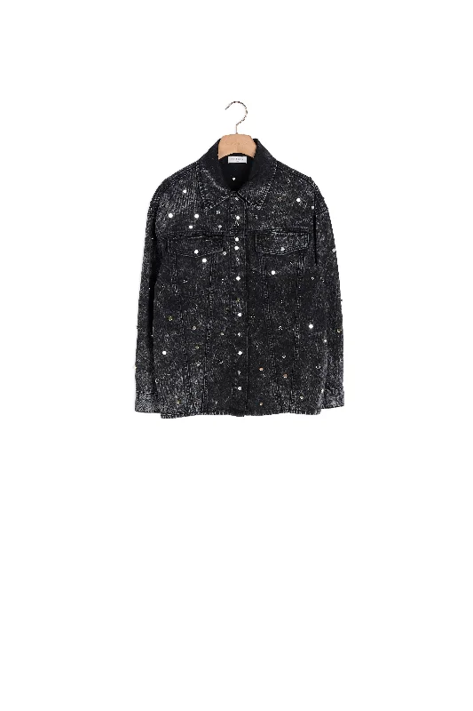 Limited Stock Chemise en jean ornée de studs