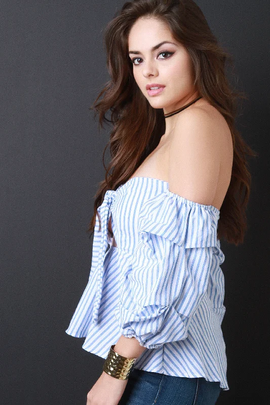 Bonus Savings Sweetheart Puff Sleeves Peplum Top