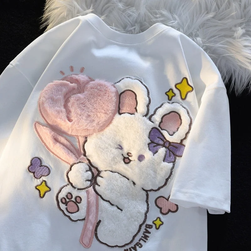 Warehouse Sale Tulip Bunny Fluffy Tee