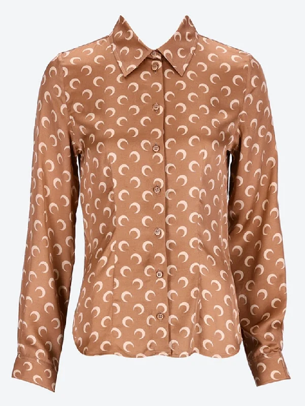 Flash Sale Moon printed flou shirt blouse