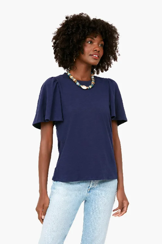 Weekend Deals to Make You Happy Navy Tommy Short Sleeve Crewneck