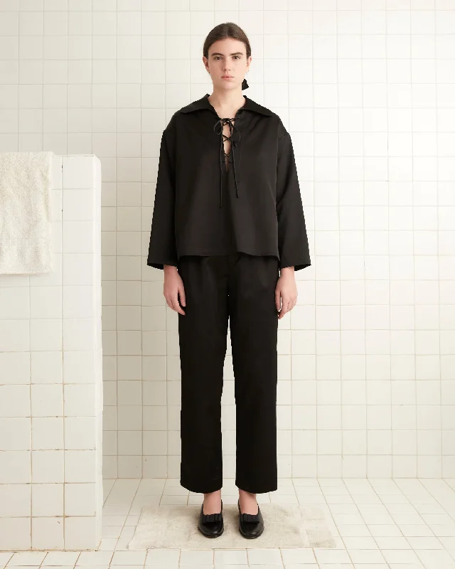 Deal Zone Sheen Bonnie Shirt - Black