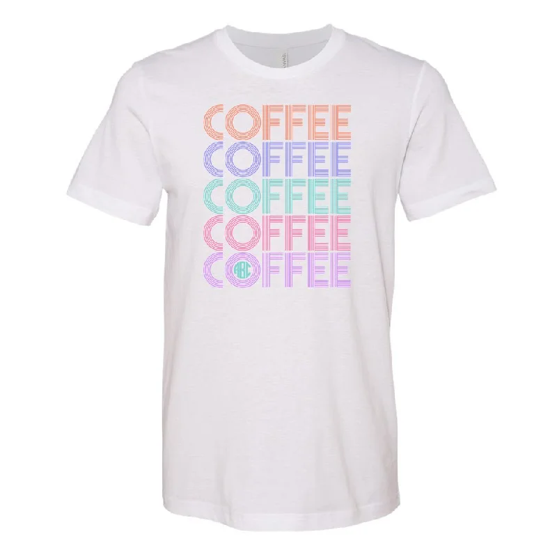 Weekend Bargains to Savor Monogrammed 'Retro Coffee' Premium T-Shirt