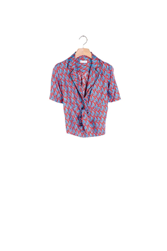 Weekend Discounts to Enjoy Chemise pyjama en soie imprimée