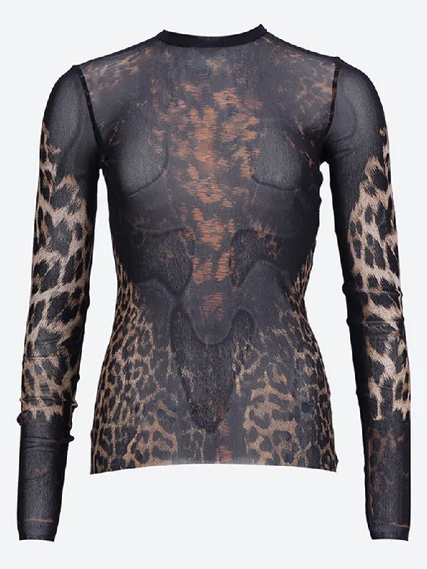 Big Savings Leopard  printed long sleeve top