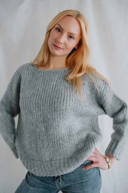 Price Fest The Kendal Knitted Jumper - Grey