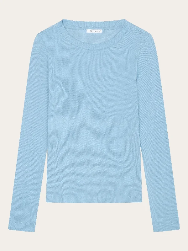 Epic Deals Rib Scoop neck long sleeved - Glacier Lake