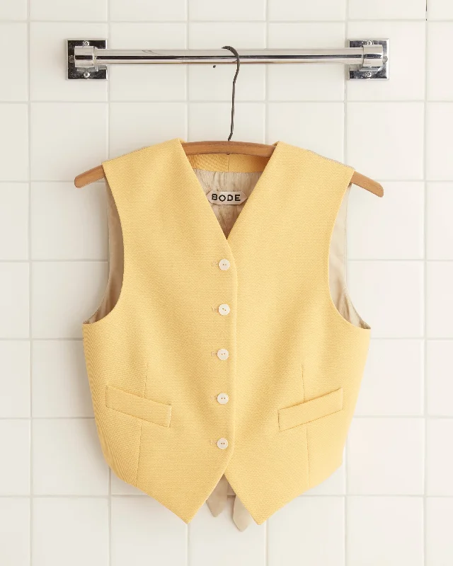 Super Bargain Riding Twill Waistcoat - Yellow