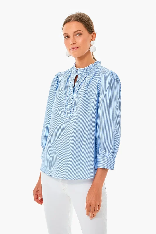 Final Offer Blue Striped Tervis Top