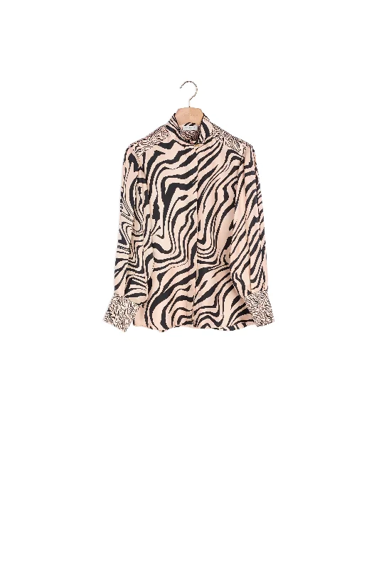 Discount Mania Chemise imprimée en soie
